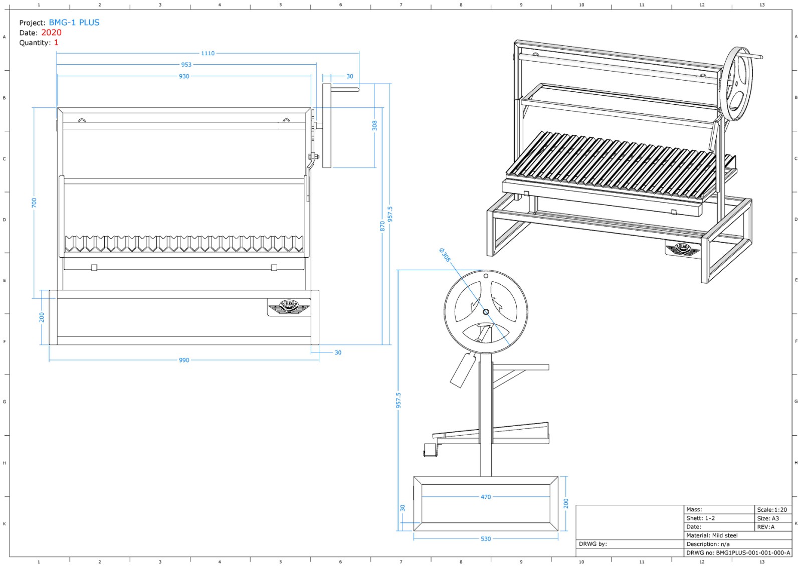 "BM G-1 Plus" Argentine Grill (NEW) - Image 13